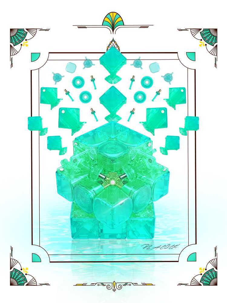 GAN 12 M MagLev 3x3 "Peacock Emerald" Limited Edition - Image 3