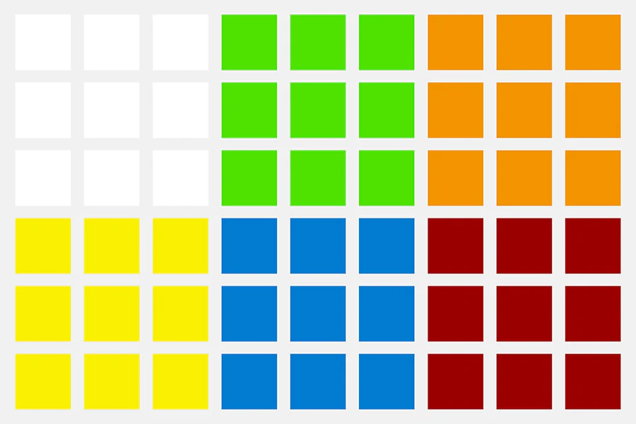 GAN 3x3 FF Sticker Set - Image 4