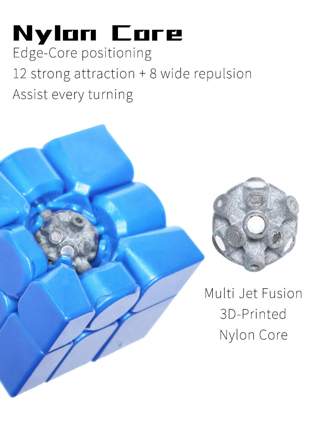 MFJS Mirror Cube 3x3 V2 (20-Magnet Nylon Core Larch Mod) - Image 5