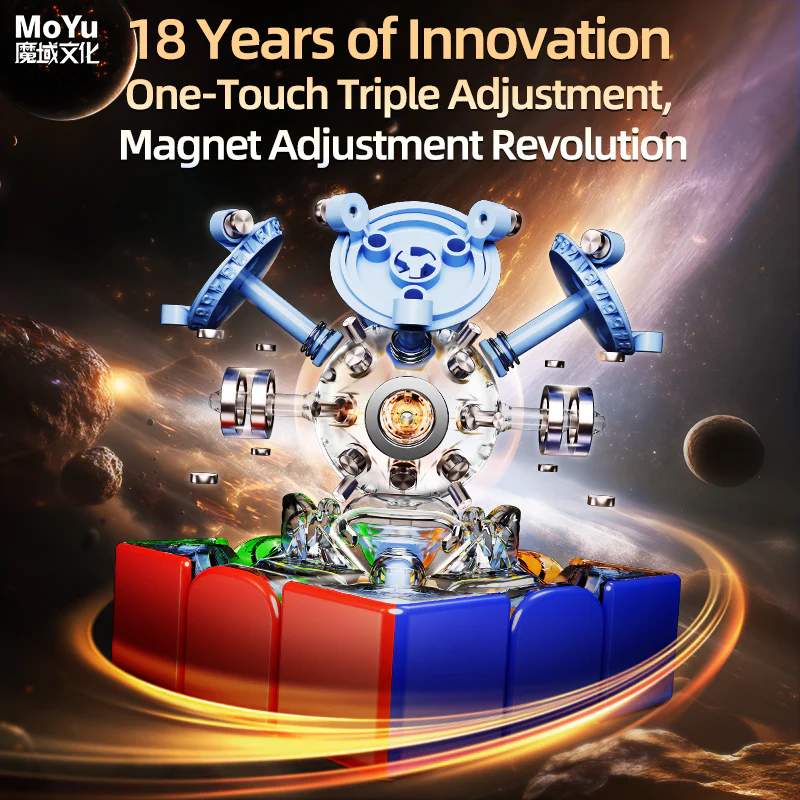 MoYu Super WeiLong 3x3 V2 (20-Magnet Ball-Core + MagLev) - 18th Anniversary Edition - Image 10