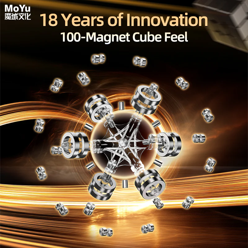 MoYu Super WeiLong 3x3 V2 (20-Magnet Ball-Core + MagLev) - 18th Anniversary Edition - Image 11