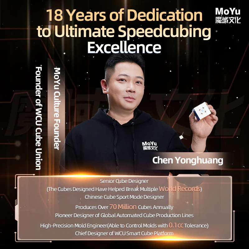 MoYu Super WeiLong 3x3 V2 AI (8-Magnet Ball-Core + MagLev) - 18th Anniversary Edition - Image 7