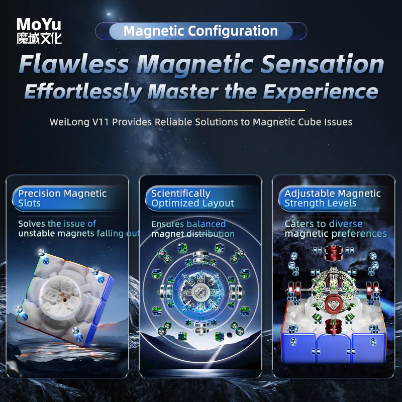 MoYu WeiLong V11 3x3 (8-Magnet Ball-Core + UV) - Image 13