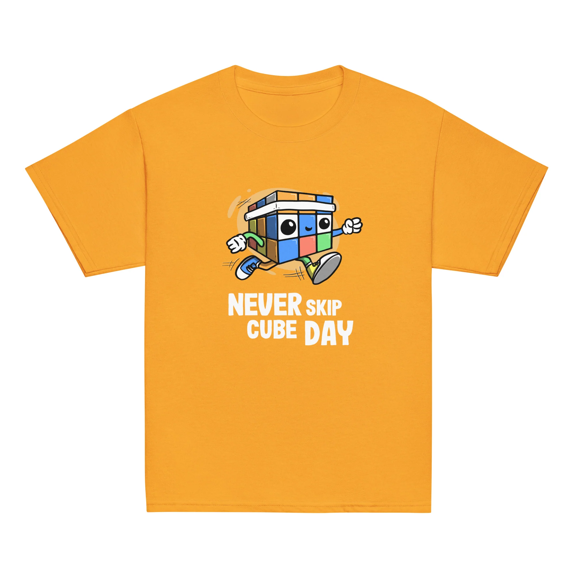 Never Skip Cube Day Youth T-Shirt (Puzzle Pals) - Image 4