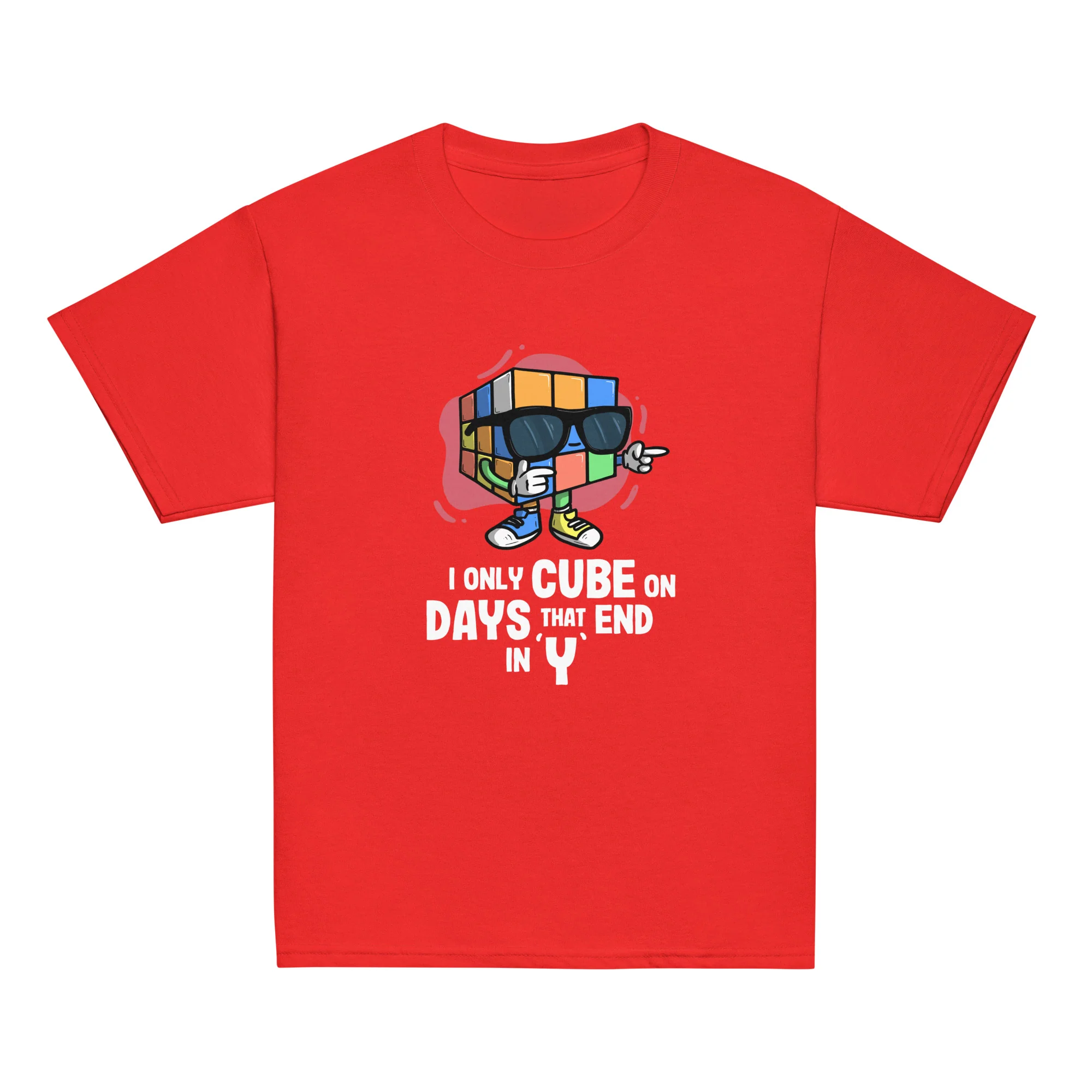 Only Cube On “Y” Days Youth T-Shirt (Puzzle Pals) - Image 5