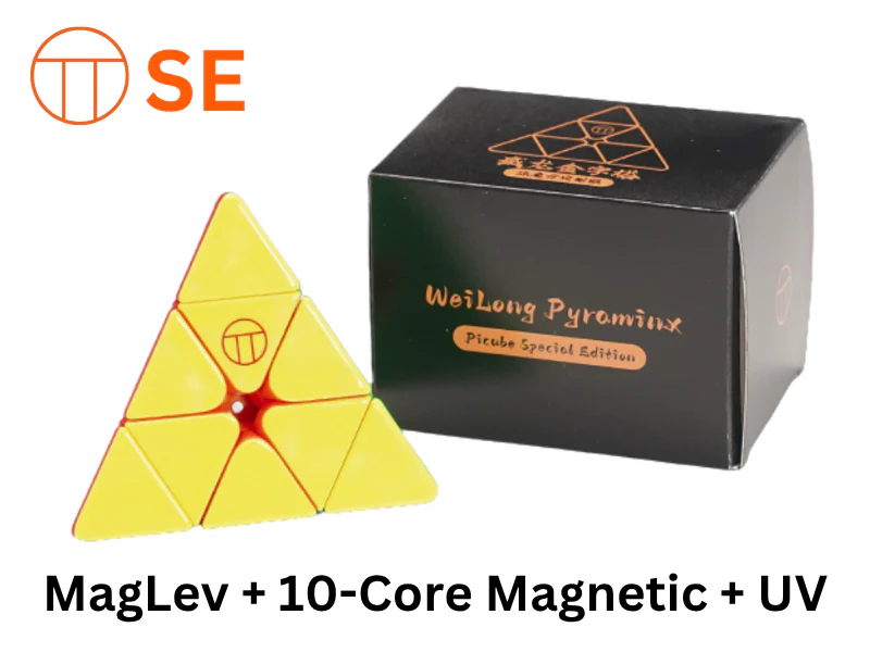 PiCube WeiLong Pyraminx SE (MagLev + 10-Core Magnetic + UV)