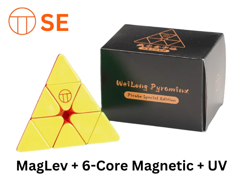 PiCube WeiLong Pyraminx SE (MagLev + 6-Core Magnetic + UV)