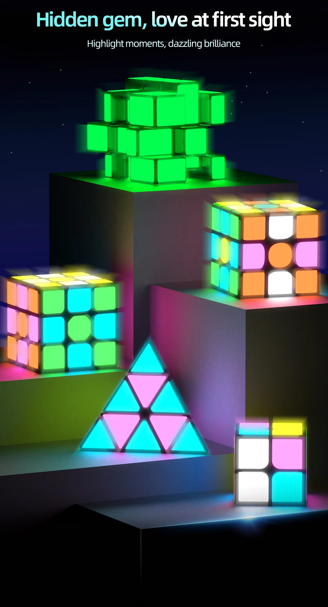 QiYi 3x3 (Glow in the Dark Stickers) - Image 3