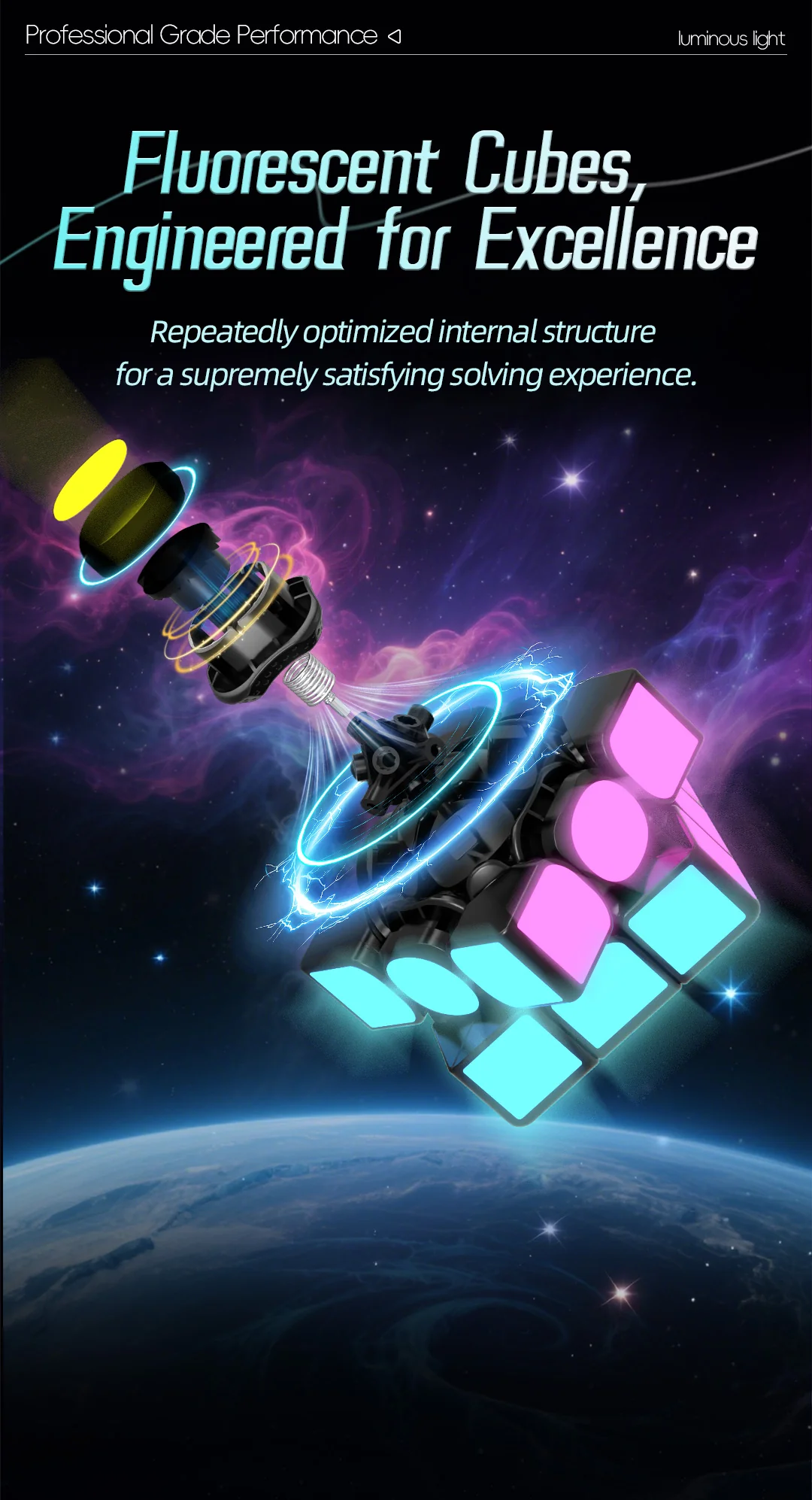 QiYi 3x3 (Glow in the Dark Stickers) - Image 11