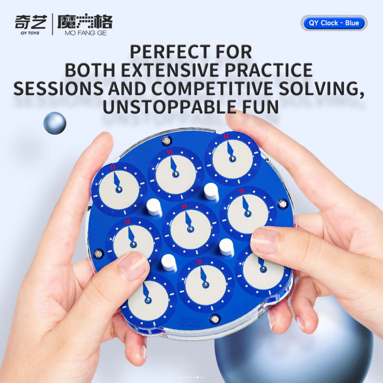 QiYi Magnetic Clock (Blue) - Image 8