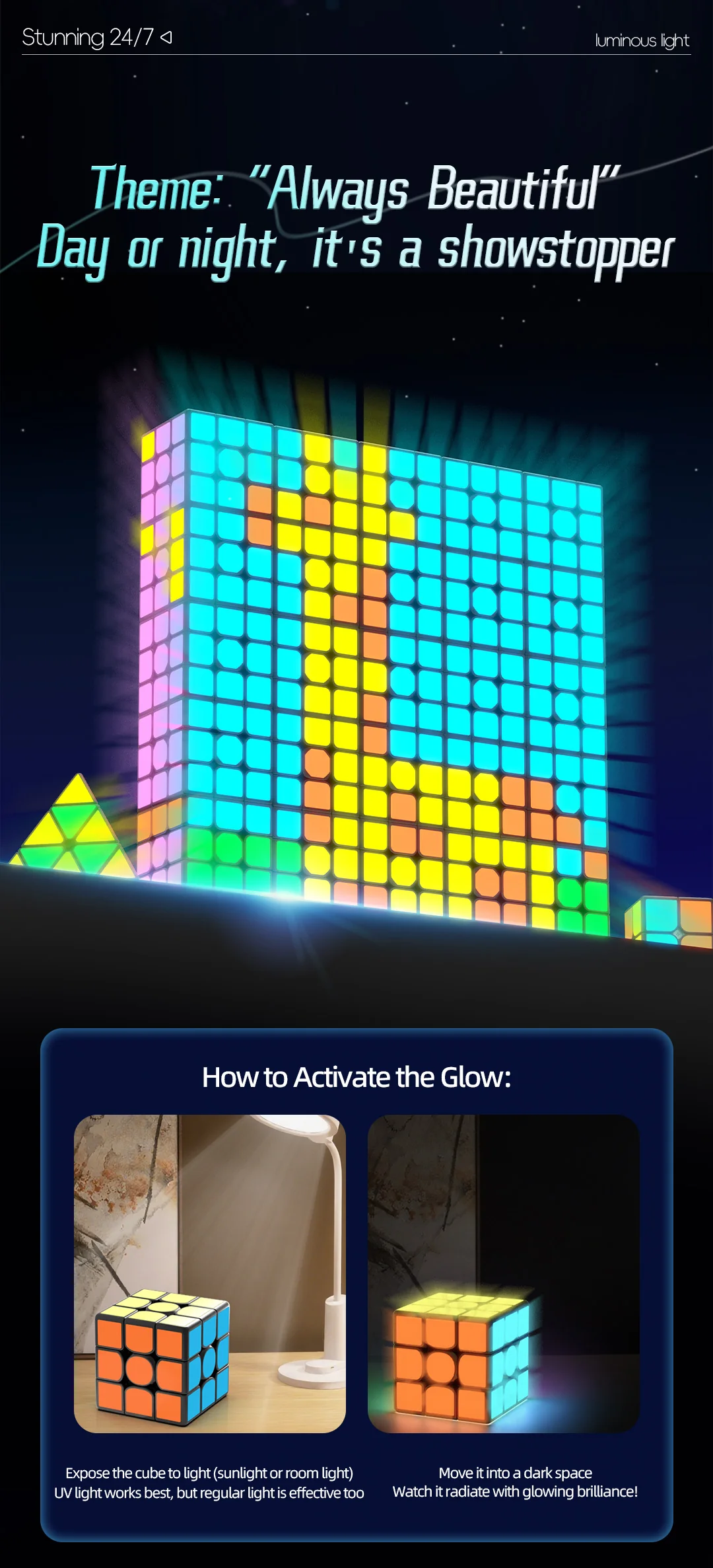 QiYi Pyraminx (Glow in the Dark Stickers) - Image 6