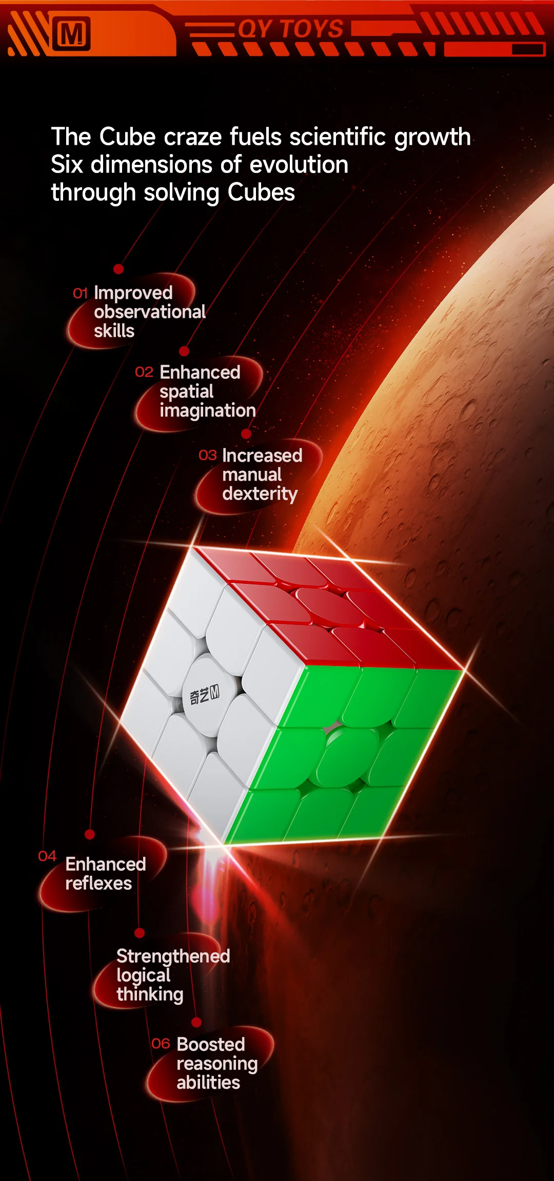 QiYi Warrior M 3x3 (Magnetic + UV Coated) - Image 10