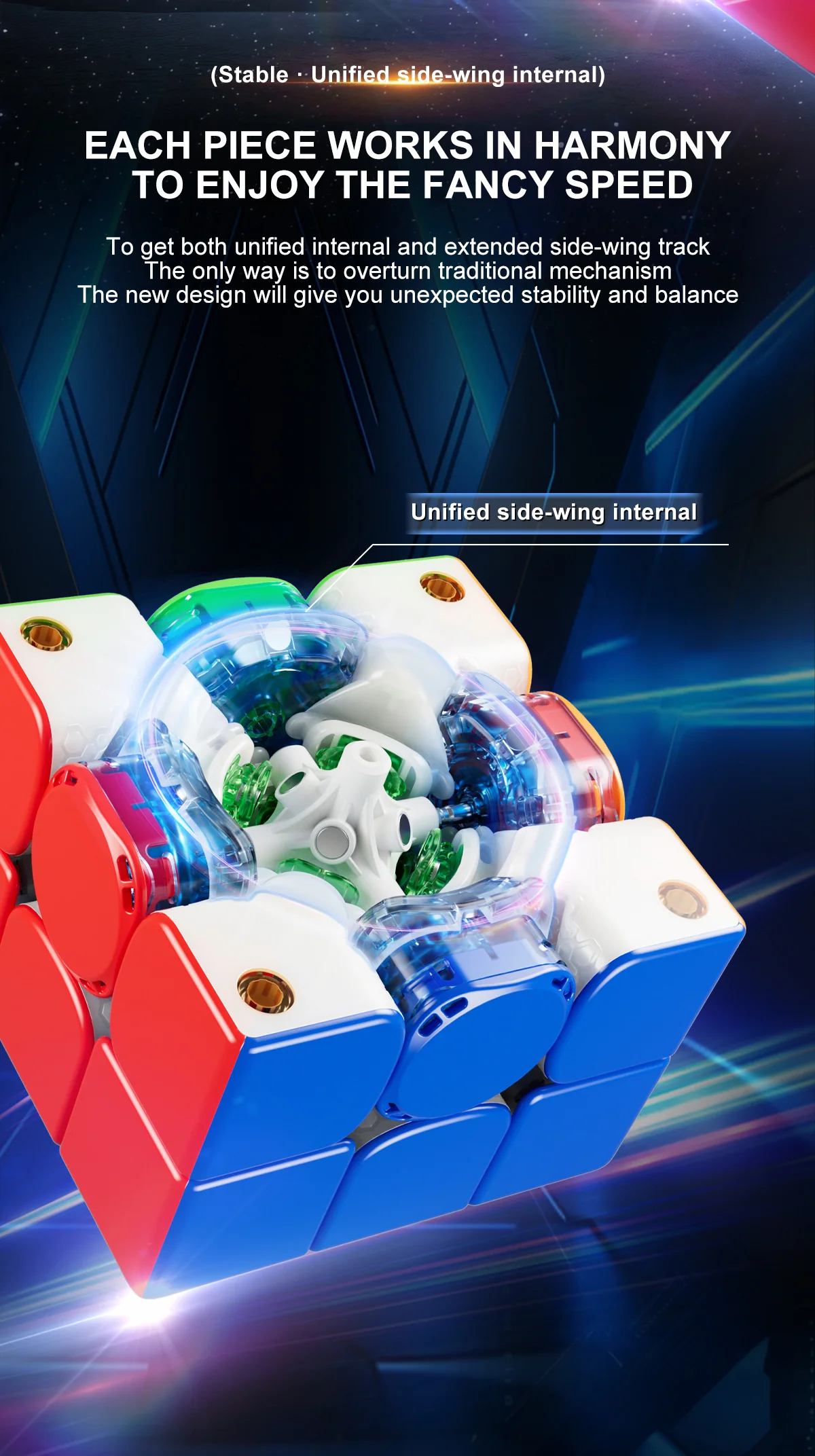 YJ Meta3 3x3 (Wing-Magnetic + 8-Magnet Ball-Core + UV) - Image 9